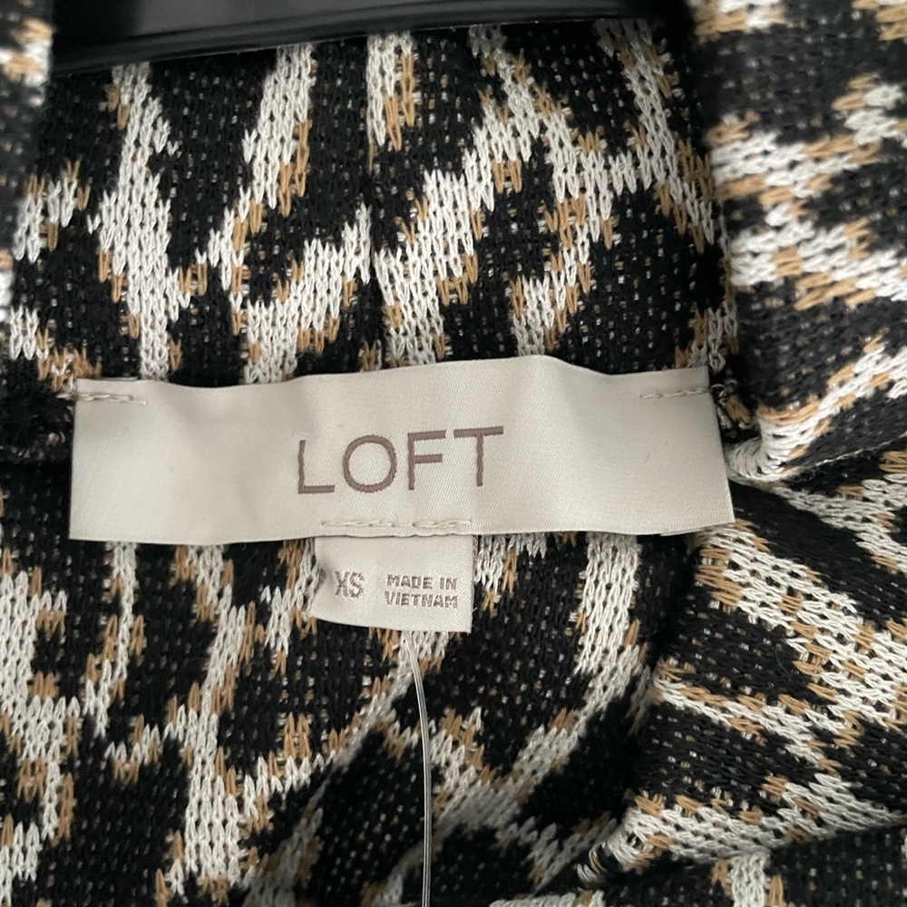 Nwt Loft Cheetah Print Mock Turtleneck Top / Xs /… - image 4